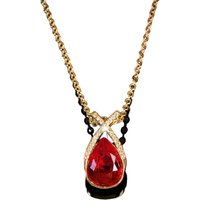 Atlas For Women Women's Droplet Necklace & Pendant in Gold