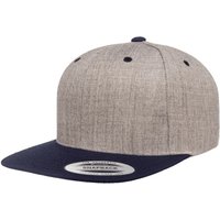 Yupoong Men's The Classic Premium Snapback 2-Tone Cap in Mid Grey