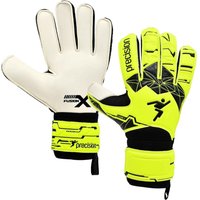 Precision Fusion X Flat Cut Essential Goalkeeper Gloves in White | Size: 6 Years