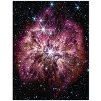 Artery8 Wall Art Print NASA James Webb Space Telescope Rarely Seen Prelude to Supernova Wolf-Rayet Star Bedroom Decor Poster | Size: W18" x H24"