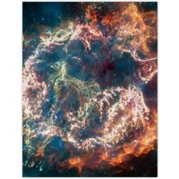 Artery8 Wall Art Print NASA James Webb Space Telescope Never-Before-Seen Details in Cassiopeia A Exploded Star Bedroom Decor Poster Home Decor