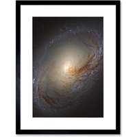 Artery8 Wall Art Print Hubble Space Astronomy NGC 3368 Orange Blue Galaxy Also Known As Messier 96 Starbirth Occurring Along Dark Dust Gas Filaments