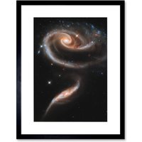 Artery8 Wall Art Print Hubble Space Astronomy 21st Anniversary A Rose Made Of Interacting Galaxies Arp 273 Cosmic Flower Formation UGC 1810 & UGC