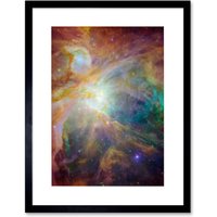 Wall Art Print Hubble Space Astronomy Orion Nebula Spitzer Observatory Colourful Cosmic Masterpiece Dust Stars Ultraviolet Light