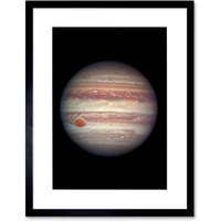 Artery8 Wall Art Print Hubble Space Astronomy Close-Up Portrait Of Jupiter Largest Planet Solar System Great Red Spot Anticyclone & Colourful