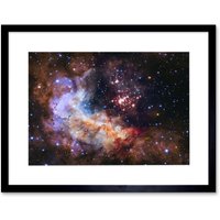 Artery8 Wall Art Print Hubble Space Astronomy Nasa Unveils Celestial Fireworks 25th Anniversary Giant Cluster Westerlund 2 Colourful Nebula Dust