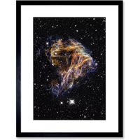 Artery8 Wall Art Print Hubble Space Astronomy Colourful Sheets Of Debris From The Stellar Explosion Of N 49 DEM L 190 Supernova Remnant Artwork