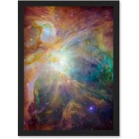 Hubble Space Telescope Image Orion Nebula Spitzer Observatory Colourful Cosmic Masterpiece Dust Stars Ultraviolet Light Stellar Winds
