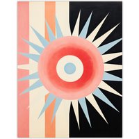 Artery8 Aquarius Supernova Universe Sun Abstract Minimalist Unframed Wall Art Print Poster Home Decor Premium | Size: W18" x H24"