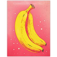 Artery8 Wall Art Print Simple Banana Minimal Kitchen Art Minimalist Interior Decor Poster | Size: W18" x H24"