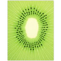 Artery8 Kiwi Fruit Slice Minimalist Kitchen Artwork Interior Decor Unframed Wall Art Print Poster Home Decor Premium | Size: W12" x H16"