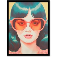 Wee Blue Coo Wall Art Print Too Cool To Call Retro 70s Portrait Living Room Framed | Size: A4