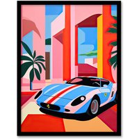 Artery8 Wall Art Print Luxury is a State of Mind Graphic Sports Car Racing Framed | Size: A4