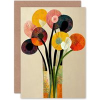 Artery8 Spring Summer Flowers Floral for Wife Her Mothers Day Greeting Card