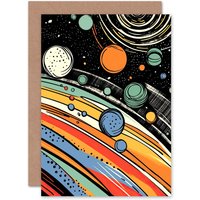 Artery8 Outer Space Cosmos NASA Milky Way Astronomer Kids Birthday Greeting Card