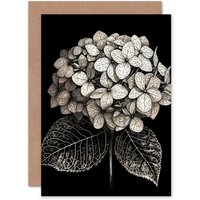 Artery8 Hydrangea Lover Flower Detail Birthday Get Well Soon Greeting Card