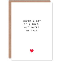 Artery8 Anniversary Card Adult Rude Saucy My T**t Funny For Him Husband Partner in White