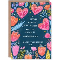 Artery8 Anniversary Card Best For You Me Floral Night Sky Stars For Him Husband Partner