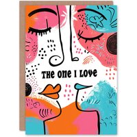 Artery8 Anniversary Card One I Love Picasso Style For Her Wife Partner