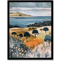 Artery8 Black Isle Cromarty Scottish Highlands Painting Framed Art Print | Size: W12" x H16"