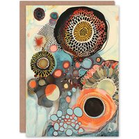 Artery8 Abstract Mandala Patterns Floral Watercolour Birthday Art Card