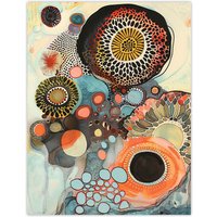 Artery8 Abstract Mandala Patterns Floral Watercolour Wall Art Print | Size: W24" x H32"