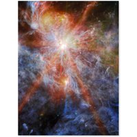 Artery8 NASA James Webb Telescope Massive Cluster Born N79 Wall Art Print | Size: W18" x H24"