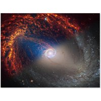 Artery8 NASA Hubble James Webb Telescope Spiral Galaxy NGC 1512 Wall Art Print | Size: W18" x H24"