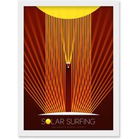 Artery8 NASA Solar Surfing Innovative Advanced Concepts Framed Wall Art A4 in White