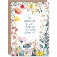 Artery8 Greeting Card Happy Flowers Care Home Options Funny Cheeky Birthday
