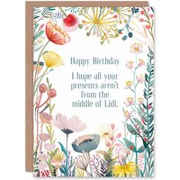 Artery8 Greeting Card Happy Flowers Hope Gifts Not From Middle Lidl Birthday