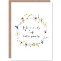 Artery8 Wedding Card Marriage Poem Words Fail Music Hans Christian Andersen