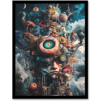 Artery8 Where Stories Come From Surreal Fantasy Art Framed Art Print | Size: A4
