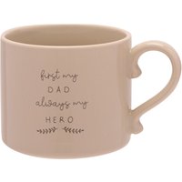 Moments Sentiment Mug - Dad My Hero in Brown