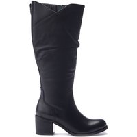 Soleene Leather Heeled Boots