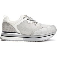 Moda In Pelle Women's 'Whisp' Textile Chunky Trainers in Grey | Size: 3
