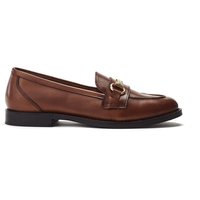 Moda In Pelle Women's 'Elarra' Leather Loafers in Tan | Size: 4