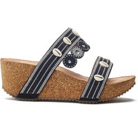 b.soleful Women's 'Lurina' Porvair Sandals in Black | Size: 6