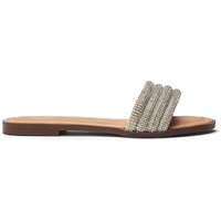 b.soleful Women's 'Lusina' Porvair Sandals in Silver | Size: 4