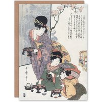 Artery8 Utamaro Kitagawa Japanese Art Card Hinamatsuri Festival Girls Day