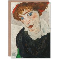 Artery8 Egon Schiele Art Card Portrait of Wally Neuzil
