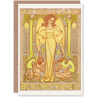 Artery8 Jan Toorop Art Card Het Hoogeland Beekbergen Institution in Yellow