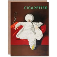 Artery8 Leonetto Cappiello Art Card JOB Vintage Advert Relaxing Man in Red