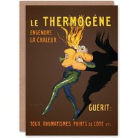 Artery8 Leonetto Cappiello Art Card Le Thermogene Vintage French Advert in Brown