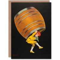 Artery8 Leonetto Cappiello Art Card Cognac Pellisson Vintage Advert in Black