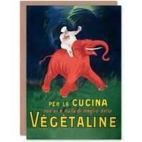 Artery8 Leonetto Cappiello Art Card Vegetaline Vintage Italian Advert