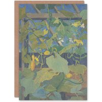 Artery8 Theo van Hoytema Art Card Greenhouse Ornamental Gourds in Green
