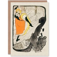 Artery8 Toulouse Lautrec Art Card Jane Avril Can Can Dancer
