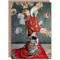 Artery8 Claude Monet Art Card Camille In Japanese Costume