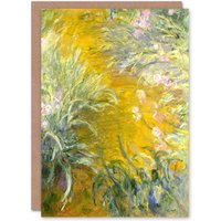 Artery8 Claude Monet Art Card Garden Path Through the Irises